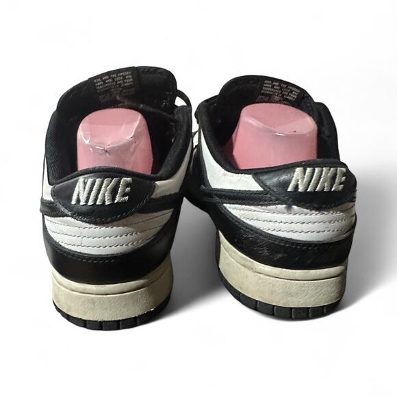 Nike Dunk Low Retro Panda Black White Lace Up Sneakers DD1391 Men's Size 10.5 - Picture 7 of 8